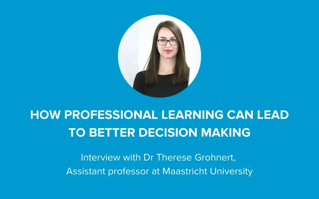 How professional learning can lead to better decision making